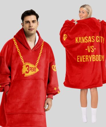 #3 Peat Kansas City Football Unisex Blanket Hoodie