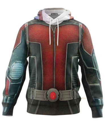 Ant Man Suit Cosplay Costume Zip Hoodie Sweatshirt Shorts