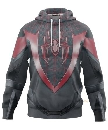 Spiderman Miles Morales Cosplay Costume Hoodie