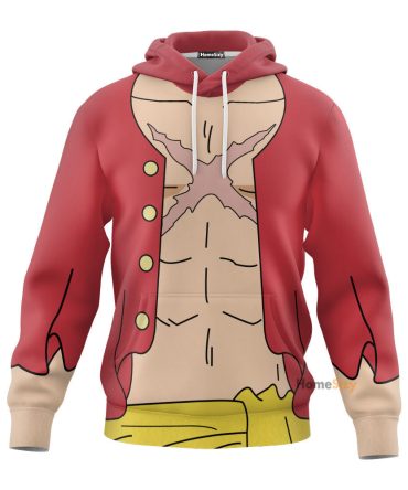 Anime Onpi Luffy Custom Cosplay Costume Hoodie