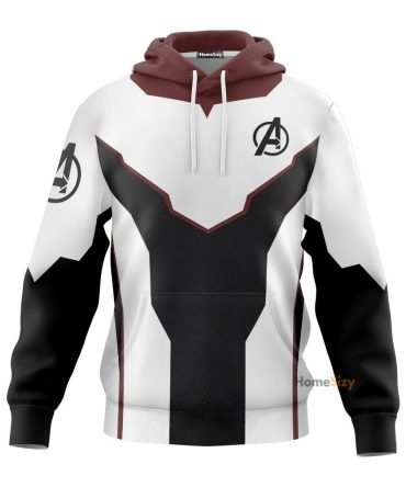 Red End Game Cosplay Costume Zip Hoodie Sweatshirt Shorts