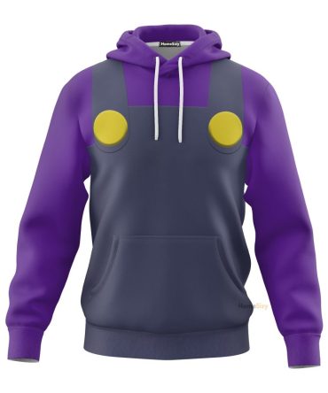Waluigi Custom Cosplay Costume Hoodie