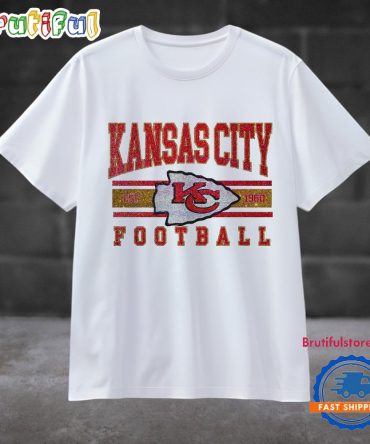 Glitter Vintage Est 1960 Kansas City Chiefs Football Logo T Shirt