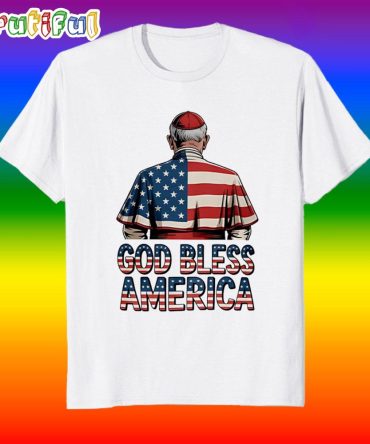 God Bless America Pope Leo Xiv Robert Prevost T Shirt