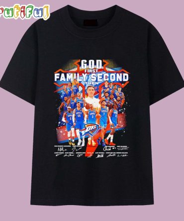 God First Family Second Thunder Always T Shirt
