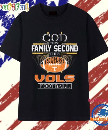 God First Second Tennessee Volunteers Vols Football T Shirt