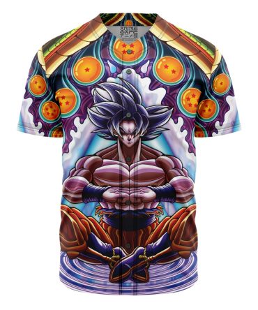Trippy Ultra Instinct Goku Dragon Ball Z Baseball Jersey Without Piping