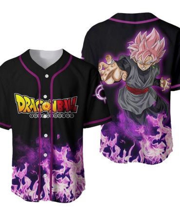 Dragon Ball Z Anime Baseball Jersey – Stylish Goku Black Design For Fans