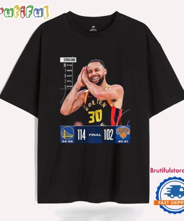 Golden State Warriors Win 114-102 New York Knicks 2025 Nba Gameday Final Score T Shirt