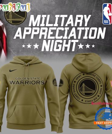 Golden State Warriors X Military Appreciation Night 2025 Limited Hoodie Shirt