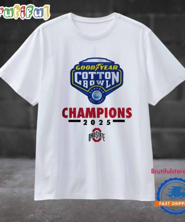 Goodyear Cotton Bowl Champions 2025 Ohio State Buckeyes T Shirt
