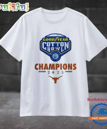 Goodyear Cotton Bowl Champions 2025 Texas Longhorns T Shirt