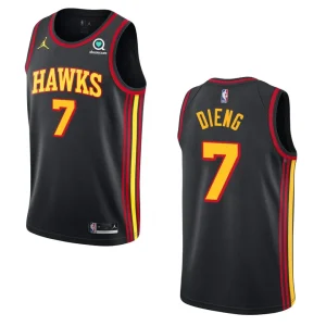 Atlanta Hawks Gorgui Dieng Statement Edition Jersey Black - Alzaintravels