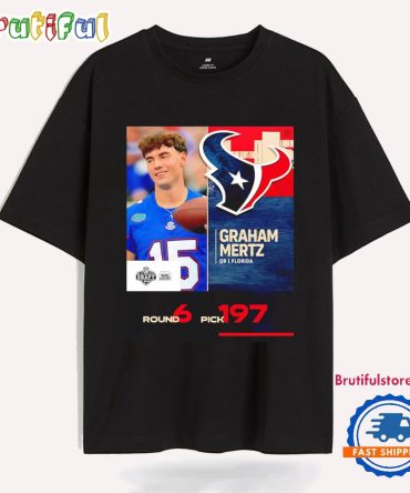 Graham Mertz Houston Texans 2025 Nfl Draft T Shirt