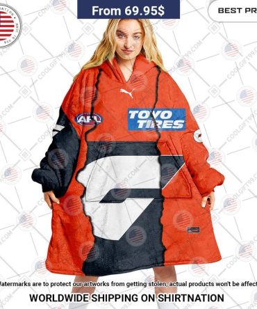 Greater Western Sydney Giants Mix Hoodie Blanket