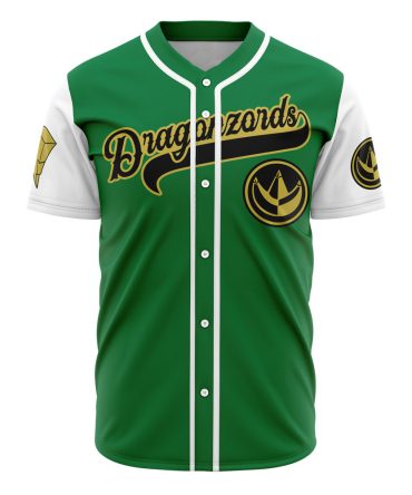 Green Dragonzords Baseball Jersey - Premium Quality, Bold Design, Perfect For Fans & Collectors