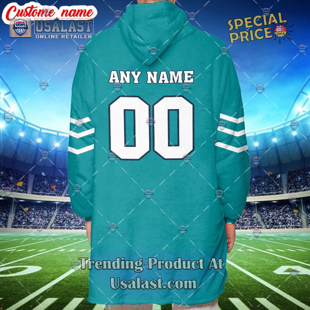 All Day I Dream About Miami Dolphins Hooded Blanket - Image 2