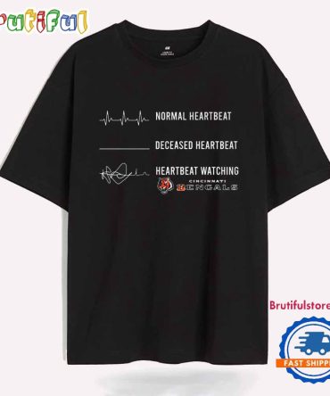 Heartbeat Watching Cincinnati Bengals 2025 T Shirt