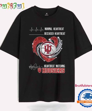 Heartbeat Watching Indiana Hoosiers 2025 Unisex T Shirt