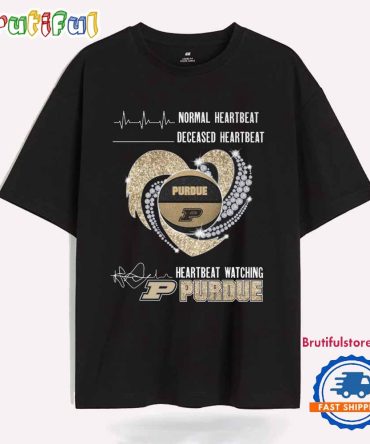 Heartbeat Watching Purdue Boilermakers Men'S Basketball 2025 Unisex T Shirt