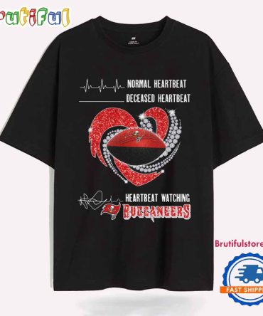 Heartbeat Watching Tampa Bay Buccaneers 2025 New T Shirt