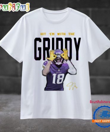 Hit Em With The Griddy Justin Jefferson Signature T Shirt