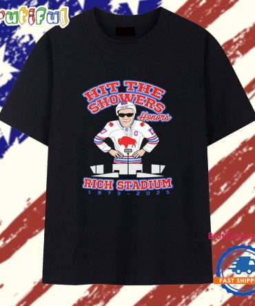 Hit The Showers Buffalo Bills Honors Rich Stadium 1973-2025 T Shirt