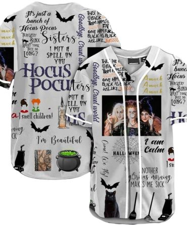 Hocus Pocus Halloween Jersey Shirt – Spooky Witchy Design For Fans