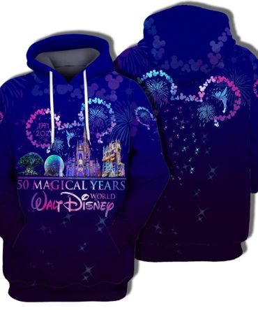 Disney T-Shirt 50 Magical Years Walt Disney World Hoodie Disney Hoodie