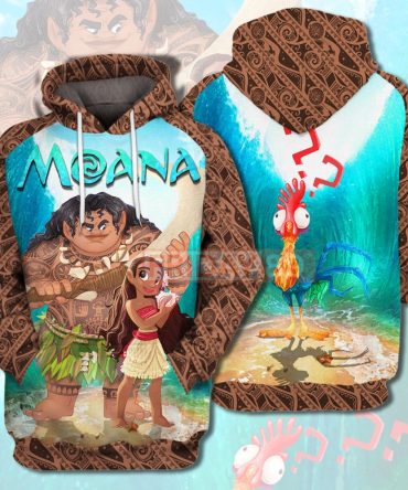 Moana T-Shirt Princess Moana & Maui T-Shirt Awesome Dn Hoodie
