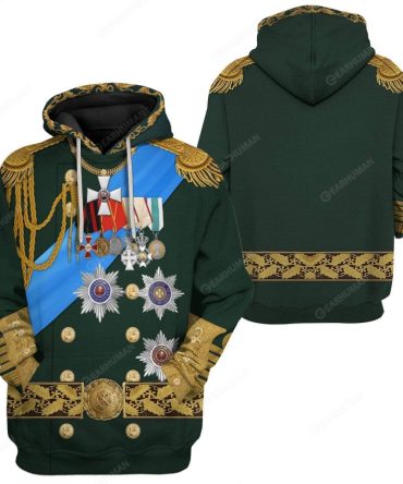 Historical T-Shirt Nicholas Ii Of Russia Costume 3D T-Shirt Hoodie Adult