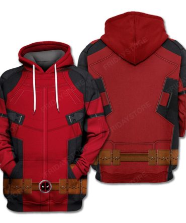 Marvel Hoodie Deadpool Cosplay Deadpool Costume T-Shirt Dp Hoodie Awesome Cool Cosplay Costume