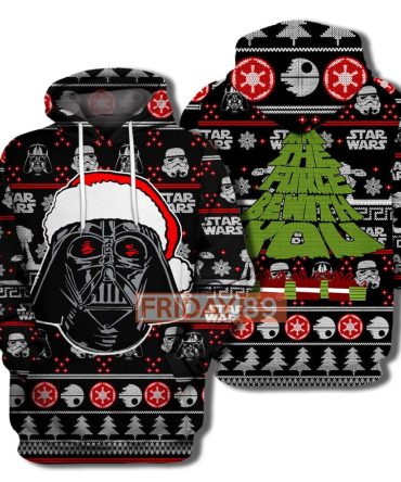 Sw T-Shirt May The Force Be With You Christmas Tree T-Shirt Sw Hoodie