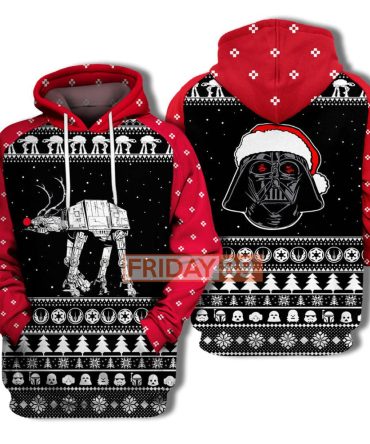 Star Wars T-Shirt Star Wars Rudolph Atat Walker & Santa D.Vader T-Shirt Awesome Star Wars Hoodie
