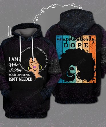African American Black History T-Shirt Black Queen Afro Unapologetically Dope T-Shirt Hoodie Unisex Adult