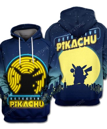 Pokemon T-Shirt Detective Pikachu Pokemon Night Hoodie Pokemon Hoodie