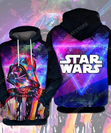 Star Wars T-Shirt Star Wars Darth Vader Colorful T-Shirt Cool Star Wars Hoodie