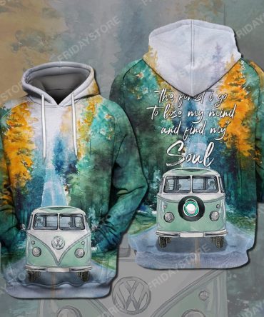Hippie T-Shirt And Into The Forest I Go Camping T-Shirt Hoodie Adult