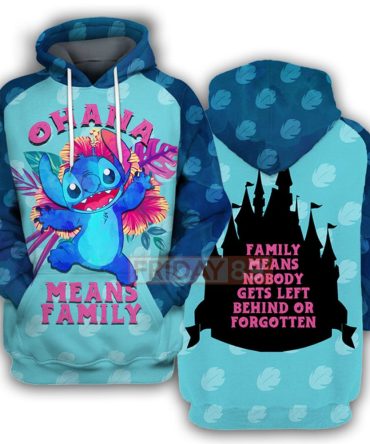 Stitch T-Shirt Stitch Ohana Means Family T-Shirt Awesome Disney Hoodie