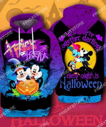 Dn T-Shirt We'Re Together Darling Every Night Is Halloween T-Shirt Dn Mk Mouse Hoodie
