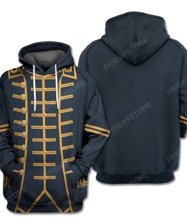Historical T-Shirt Historical John Hancock Suit 3D Costume Hoodie Historical Hoodie