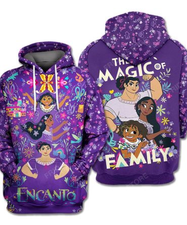 Encanto T-Shirt Encanto The Magic Of Family Purple Hoodie Encanto Hoodie