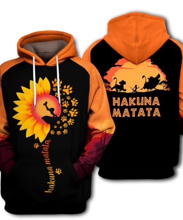 Lk T-Shirt Hakuna Matata Sunflower T-Shirt Disney Hoodie