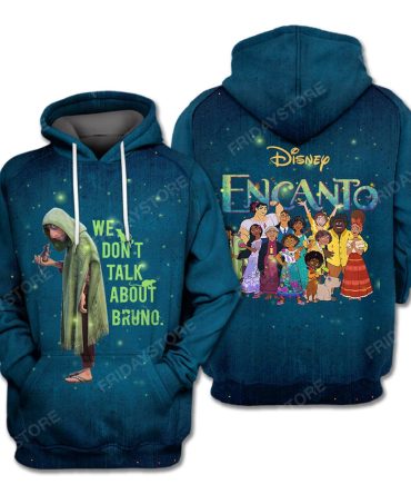 Encanto T-Shirt Encanto We Don'T Talk About Bruno Blue Hoodie Encanto Hoodie