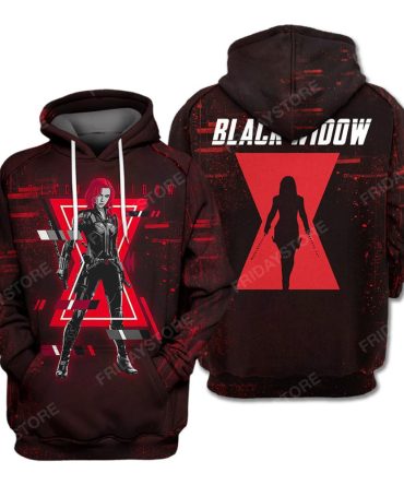 Mv Bw T-Shirt Black Widow Series Black Red T-Shirt Hoodie Fan Gift