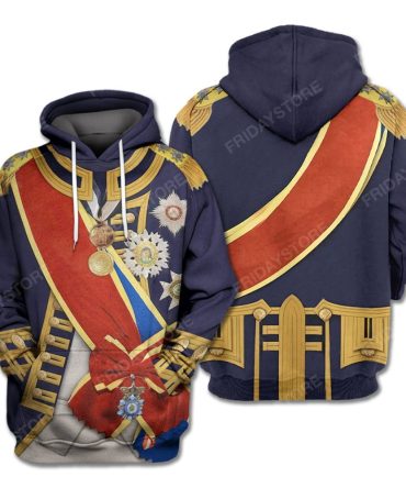 Historical T-Shirt Historical Horatio Nelson Suit 3D Costume Hoodie Historical Hoodie