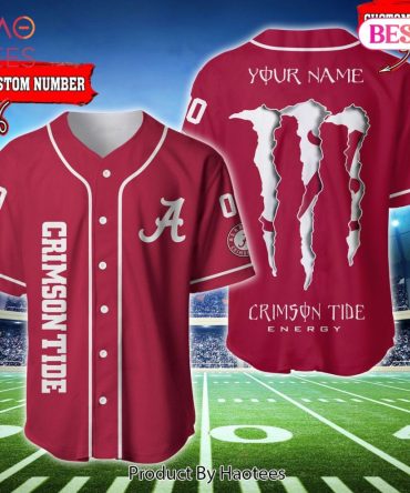 Custom Crimson Tide Baseball Jersey - Personalized Name & Number - Unique Fan Gear