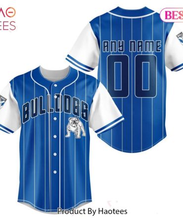 Custom Bulldogs Baseball Jersey – Personalize Name & Number – Perfect Gift!
