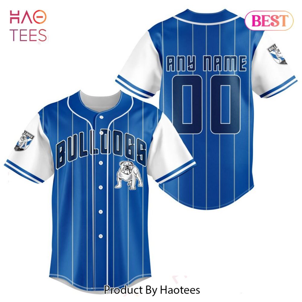 Custom Bulldogs Baseball Jersey – Personalize Name & Number – Perfect Gift!
