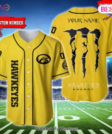Custom Yellow Hawkeyes Jersey - Add Your Name & Number - Perfect For Fans & Gameday!